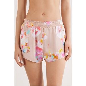 Intimissimi Here Comes The Sun Floral Satin Shorts ☀️💗💙💛